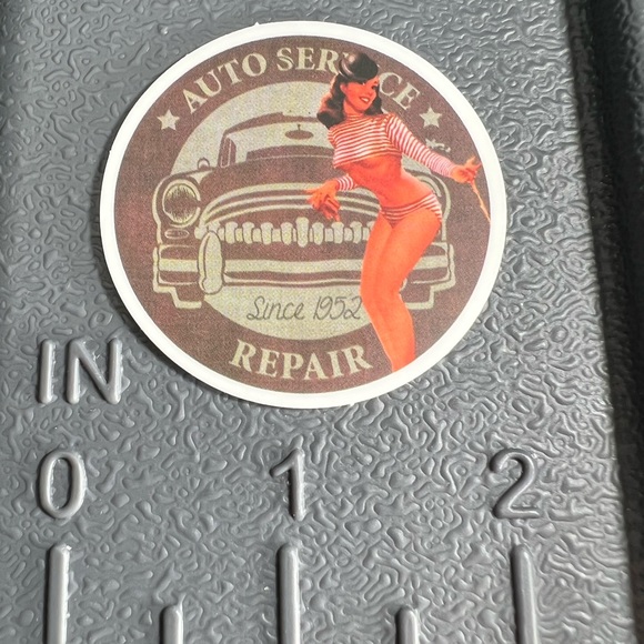 SERVICE Sexy Pinup Gorgeous Sticker Retro Vintage BomberGirl Ace Pilot - Picture 4 of 6